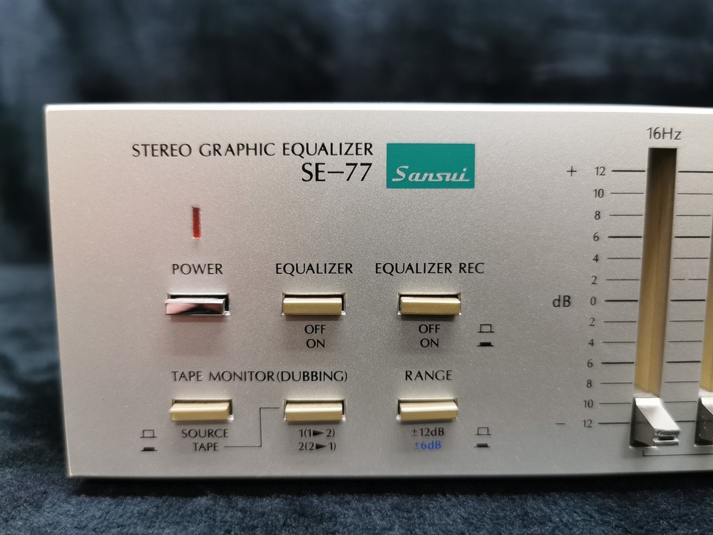 Sansui SE-77 Silver 12 Channels Graphic Equalizer