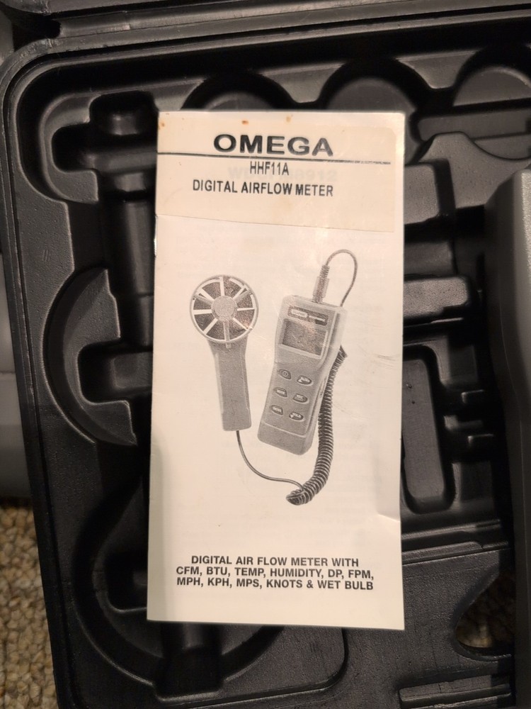 Omega HHF11A Digital Airflow Meter