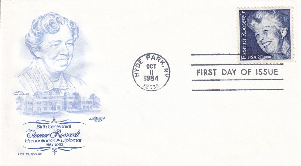 STAMP US SCOTT 2105 "E. Roosevelt" 20 CENT 1984 FDC - D