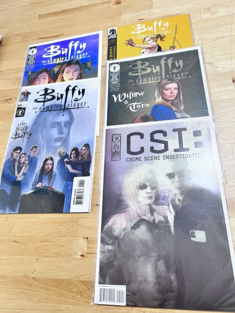 Buffy the Vampire Slayer Comic Book (4) + CSI (1) LOT
