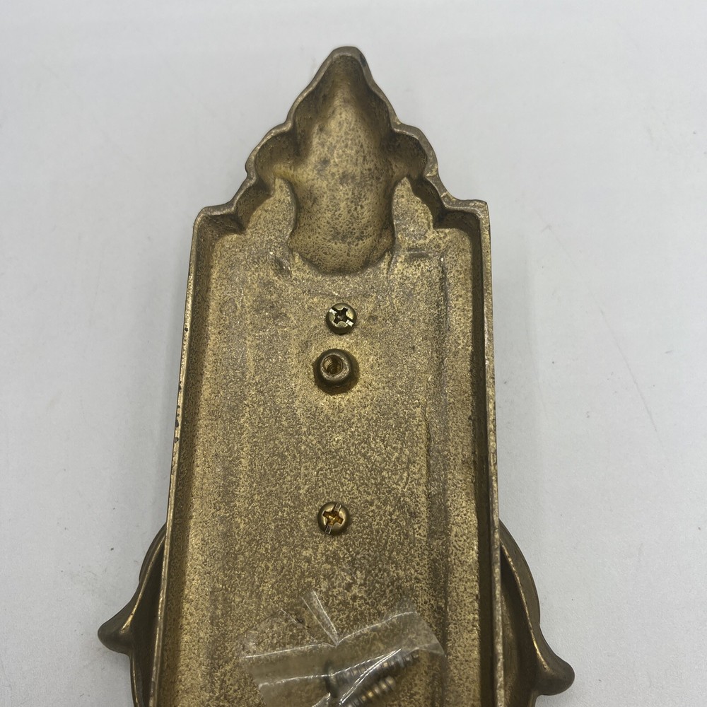 Brass Door Knocker Monogrammed Reed Antique