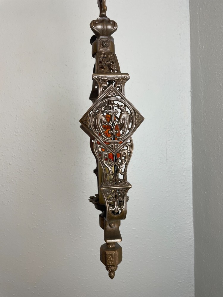 1930's HIGH QUALITY SOLID BRONZE PENDANT