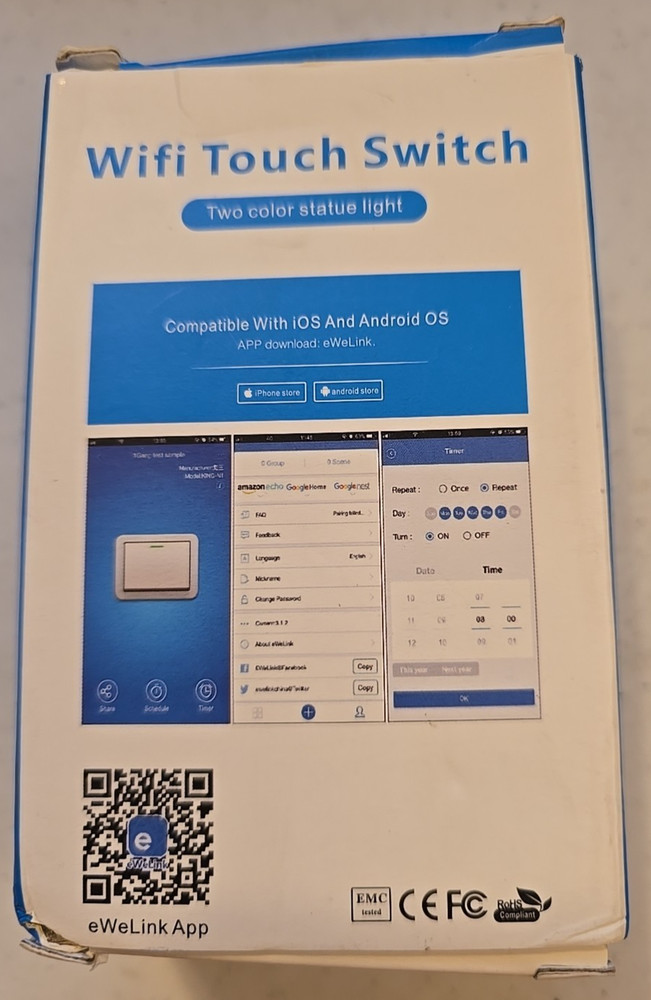 WiFi Touch Switch Two Color Statue Light *NEW*