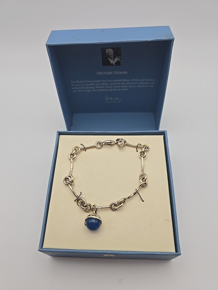 Michael Graves Sterling Bracelet With Charm