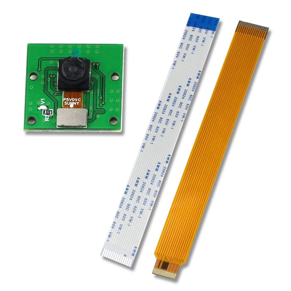 Raspberry Pi Zero Camera Module, 5MP OV5647 1080P Webcam on Raspbian (Cables in