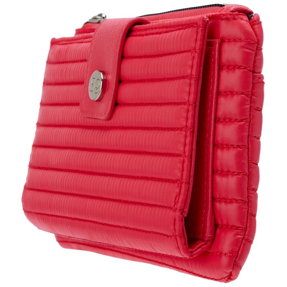 #Samantha Brown Quilted Solids Wallet - Magenta