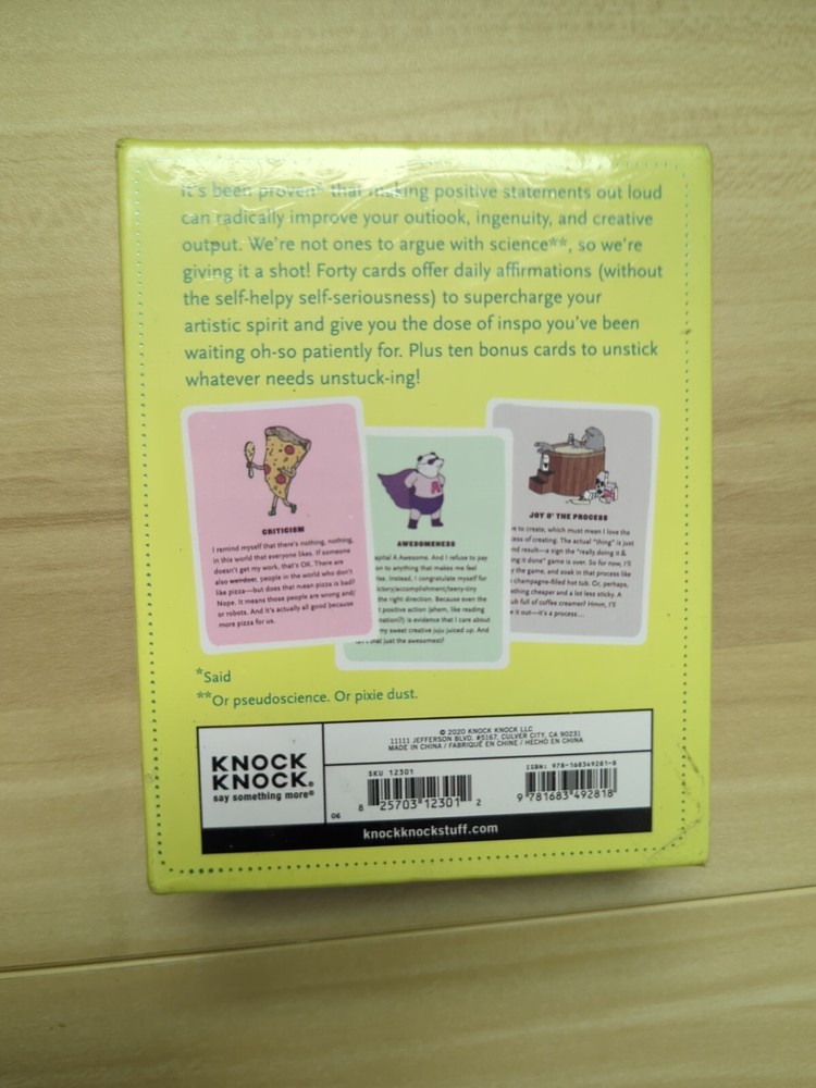 Affirmators! Creativity: 50 Affirmation Cards Deck Sealed Positive Statements