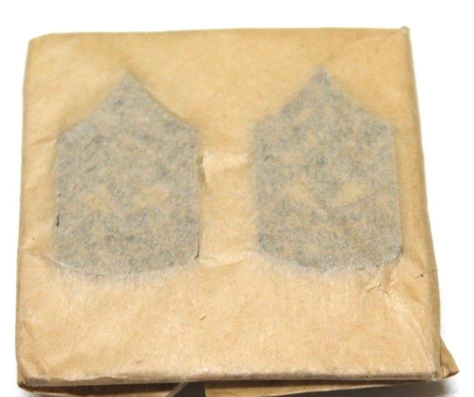 First Sergeant 1SG E8 First Sgt subdued pin back collar insignia pair R813