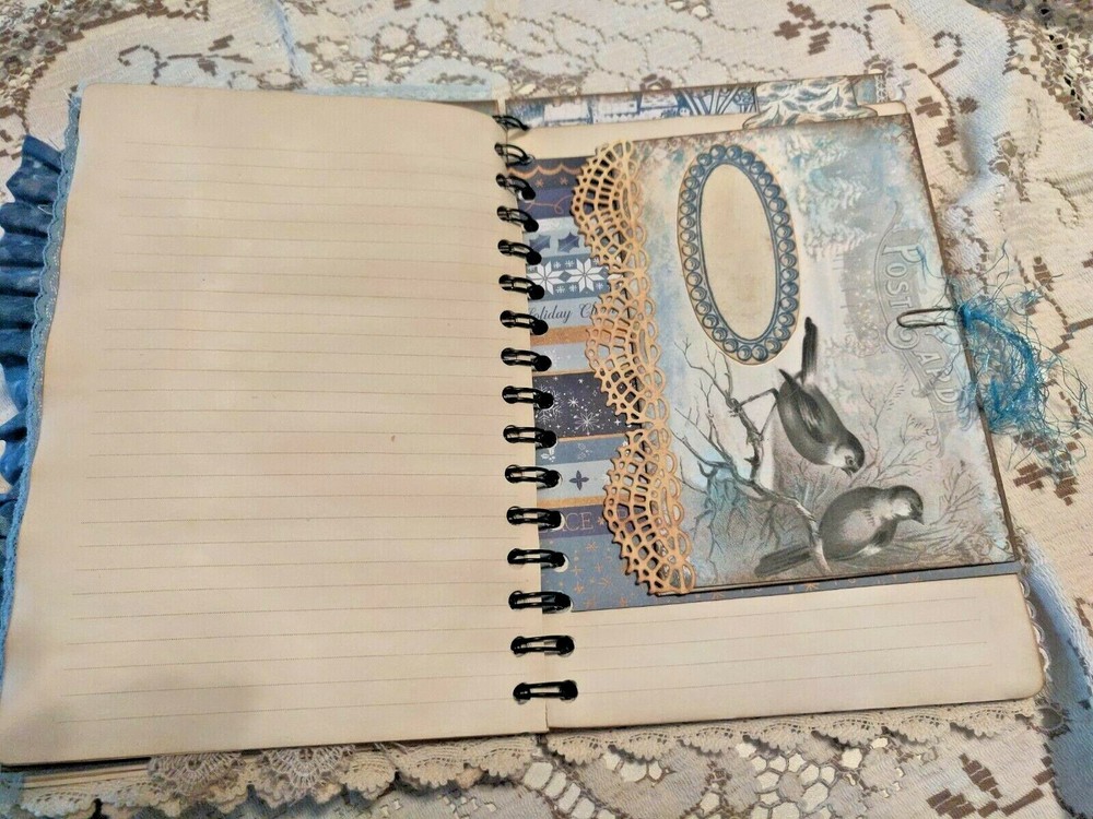 Winter's Tale Cinch Book Journal Handmade
