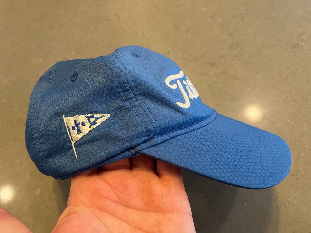 Titleist Hat Blue Golf Embroidered Logo Lightweight Adjustable Cap