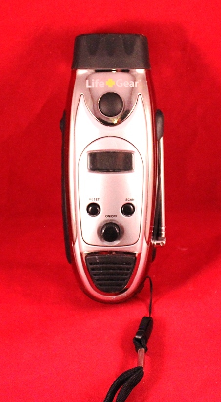 Replacement 6.5" Life Gear Chrome Multi-Use FlashLight (no charger)