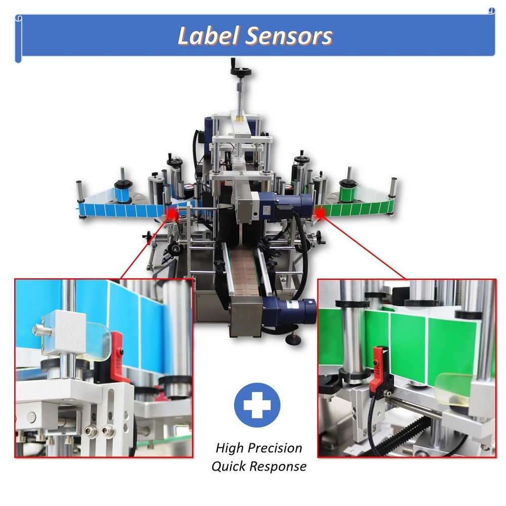 Double Sided Automatic Labeling Machine for 3.9-11.8in Square/Hexagonal Bottle
