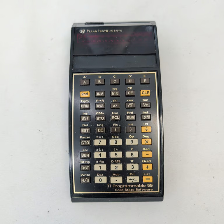 Texas Instruments TI Programmable 59 Vintage Calculator Master Library Module