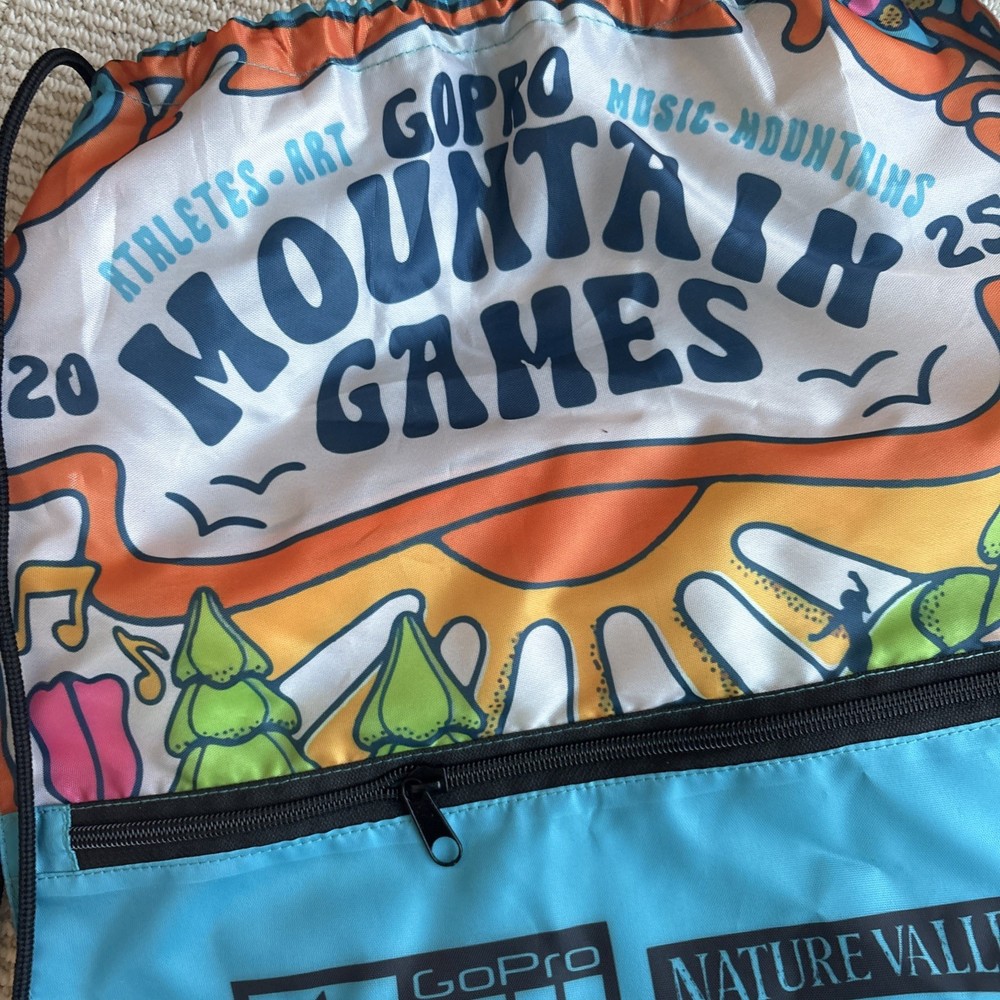 GoPro Mountain Games Pull String Bag Nylon Lightweight Vail Colorado