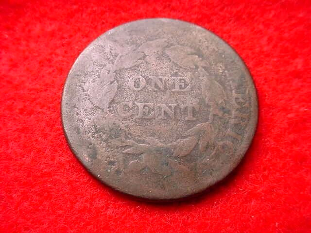1822 CORONET HEAD LARGE CENT NICE COPPER CENT! #5