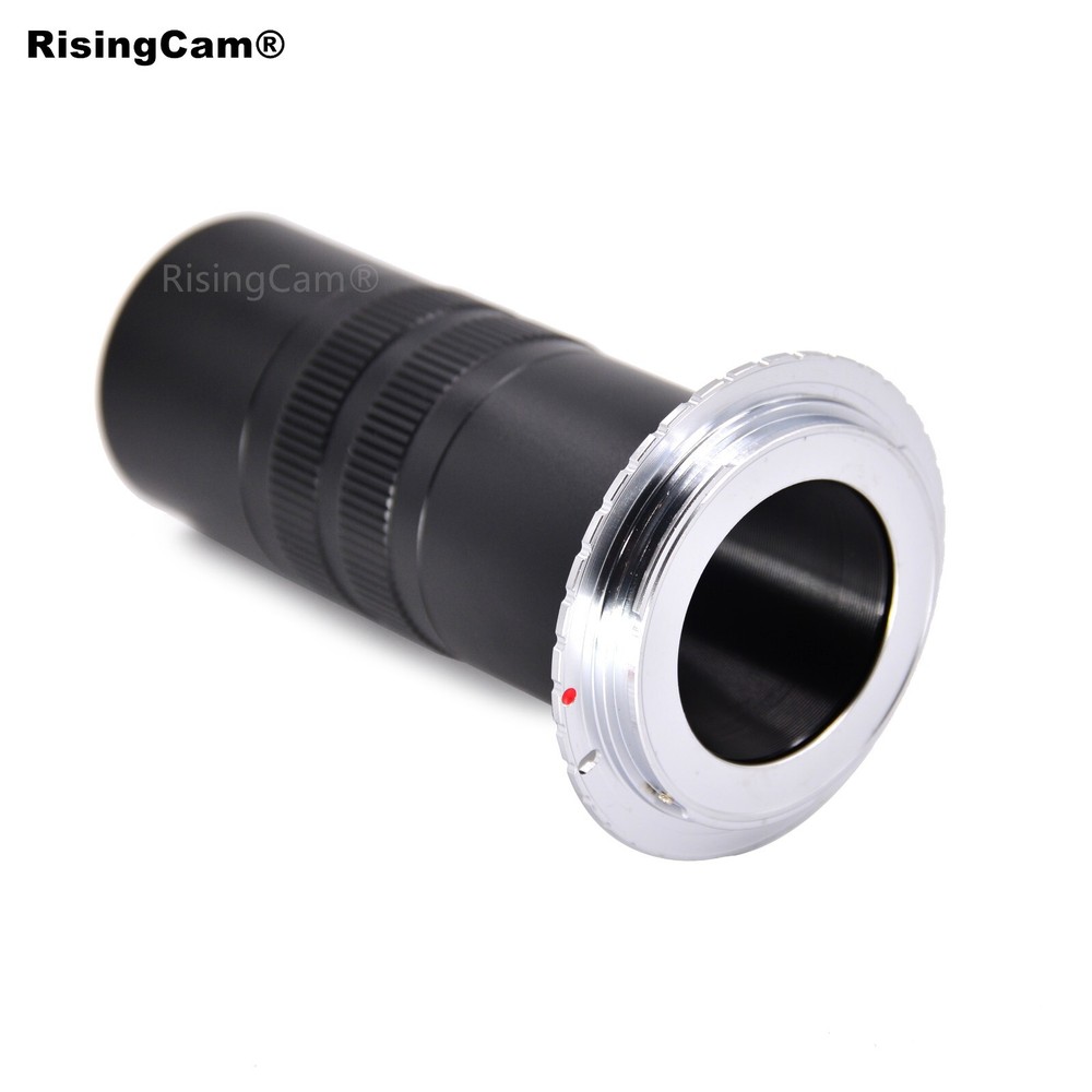Focusable EF to C mount microscope adapter compatible for Canon DSLR Camera