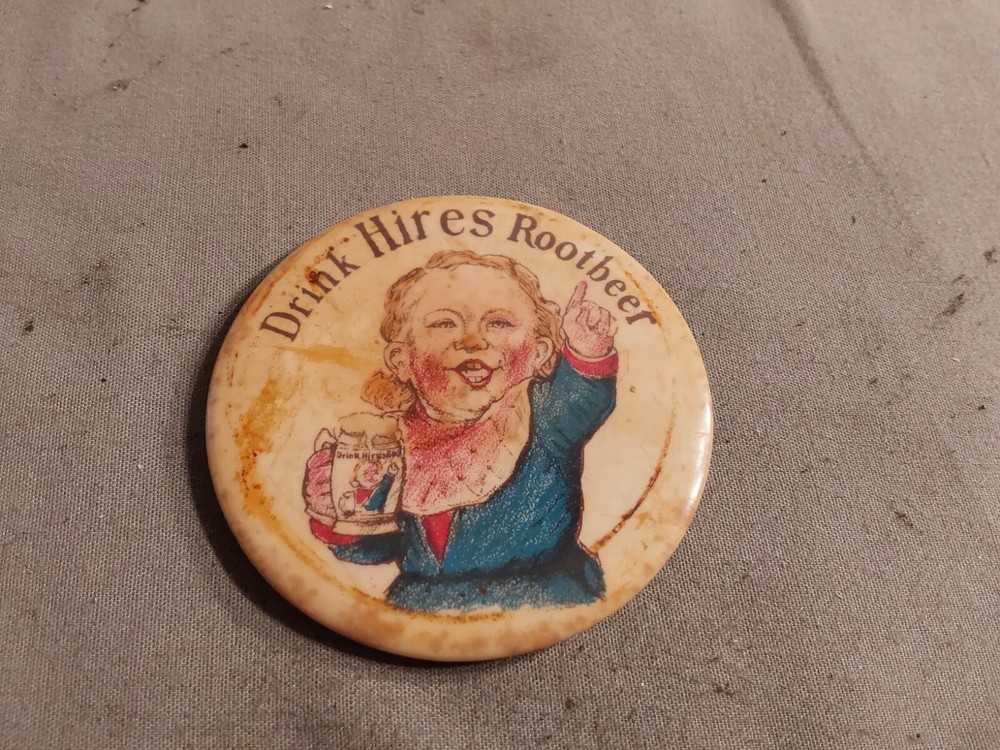 Drink Hires Root Beer Pocket Advertising Mirror