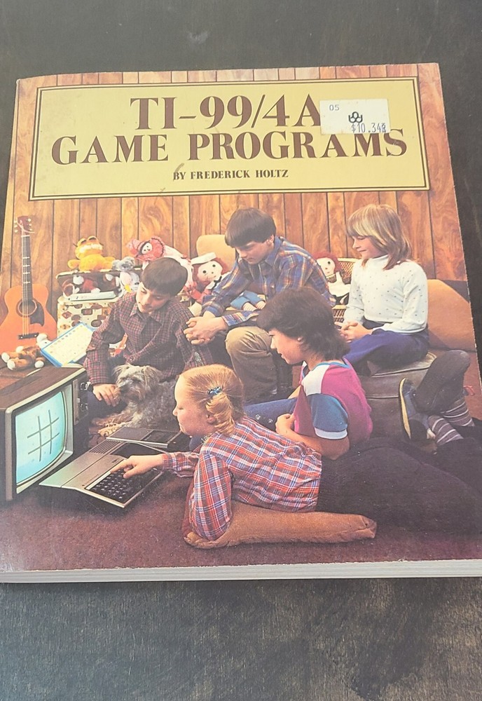 Vtg 1983 TI-99/4a GAME PROGRAMS Reference Book Manual HOLTZ PC Texas Instruments