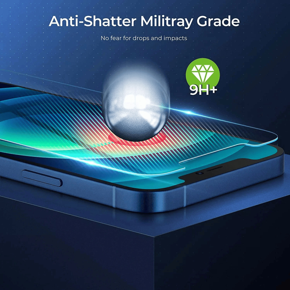 2Pack For iPhone 16 Pro iPhone 17 Tempered Glass Screen Protector Anti Scratch