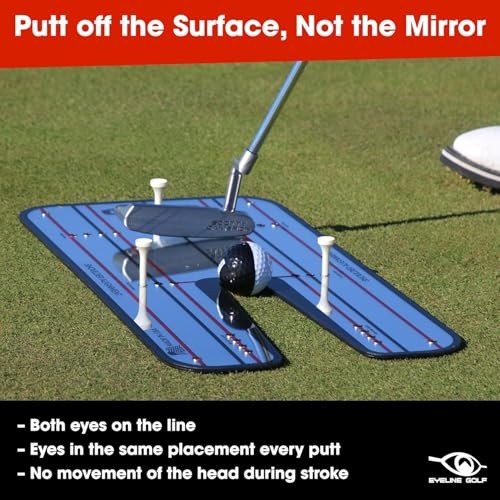 Genuine Alignment Putting Mirror - Classic Putting Alignment Mirror - LARGE