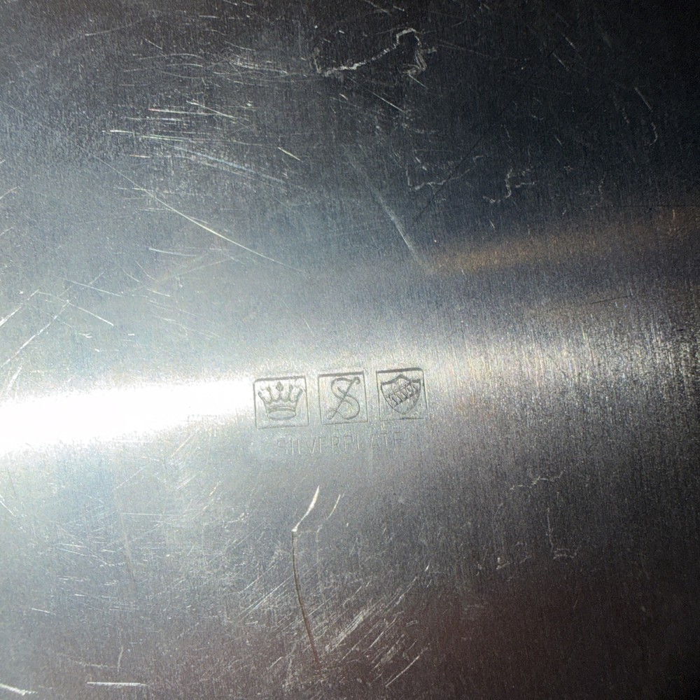 Vintage Silver Plated Serving Dish 12x9x1.5 Plus Extra Dish