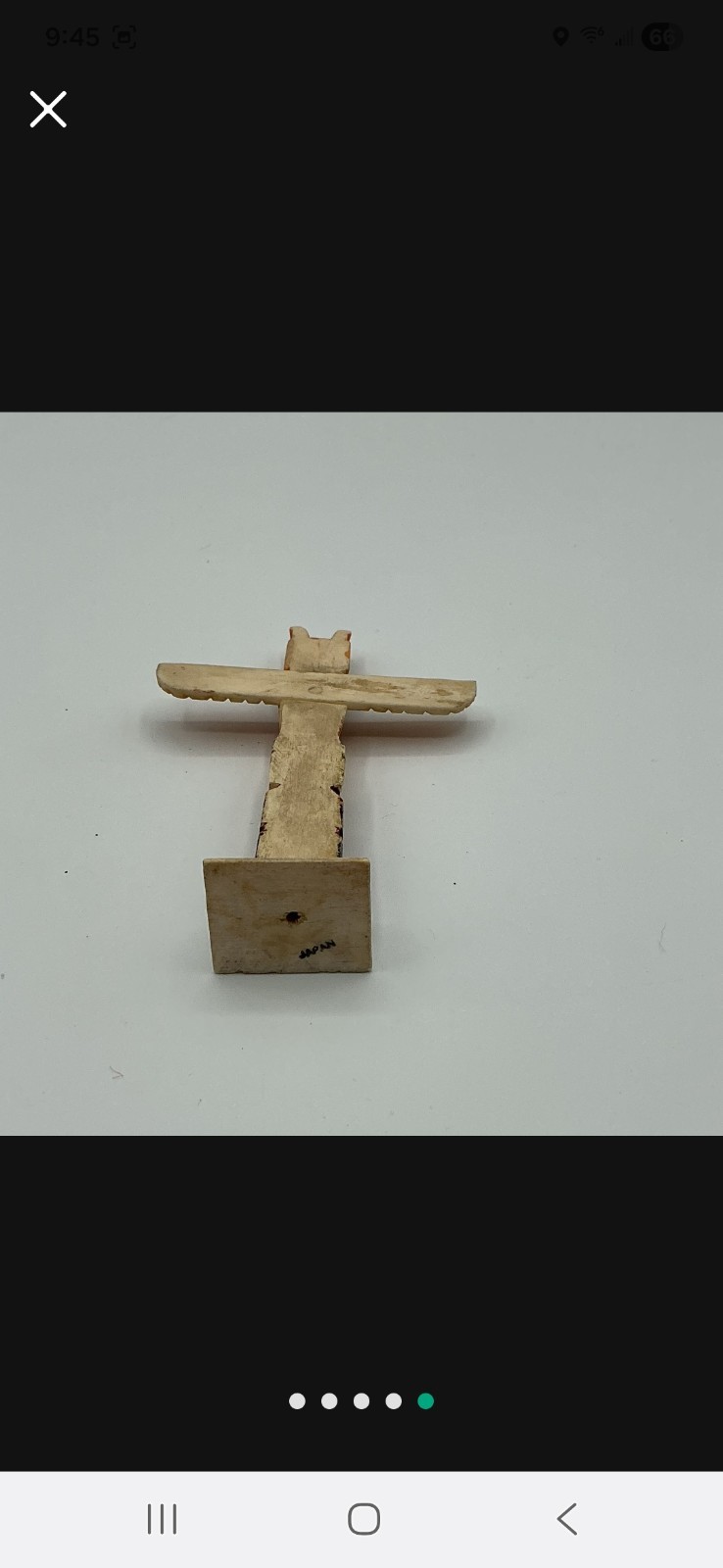 Original Hand Carved Totem; Early 1900's; Miniature 4.5"