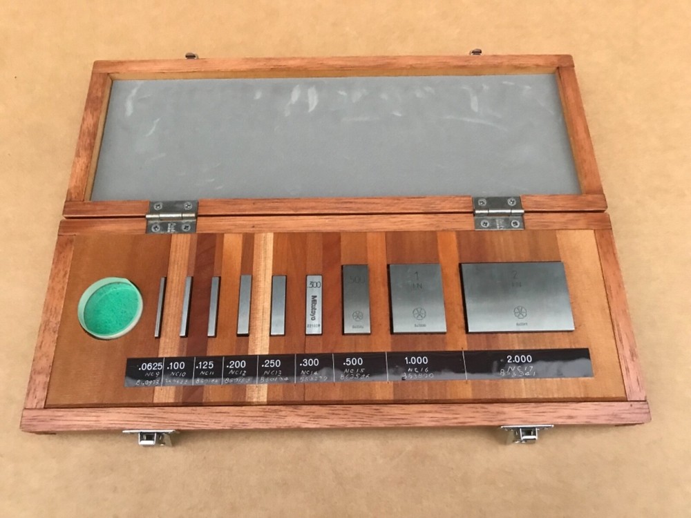 MITUTOYO 516-931 BE1-9-3 GAUGE BLOCK SET GRADE 3