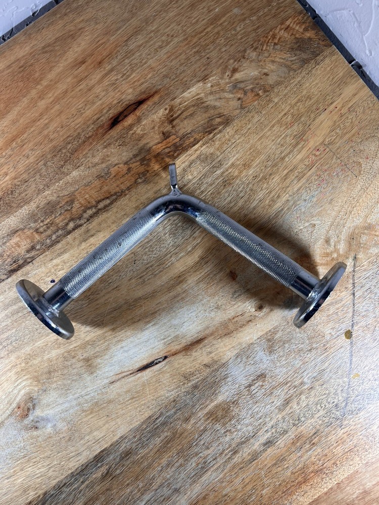 Tricep Press Down Cable Machine Attachment LAT Pulldown Gym V Pull Up Bar