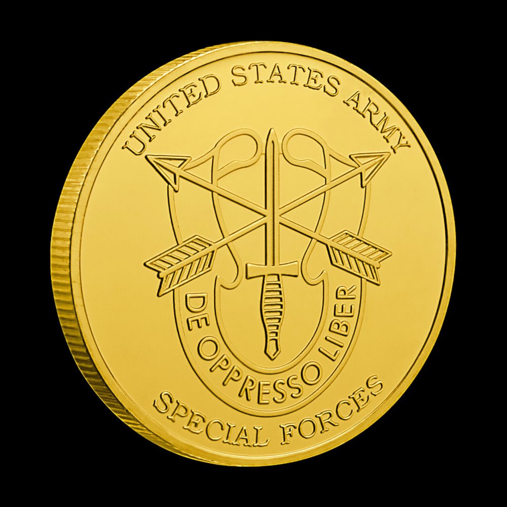 Army Special Forces Challenge Coin Motivated Dedicated Lethal
