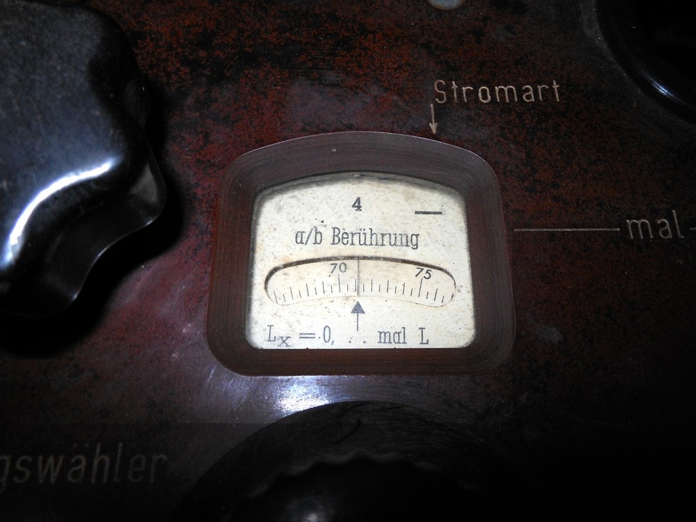 WW2 German Luftwaffe Messbrücke Ohmmeter - COMMUNICATION LINE TESTING UNIT
