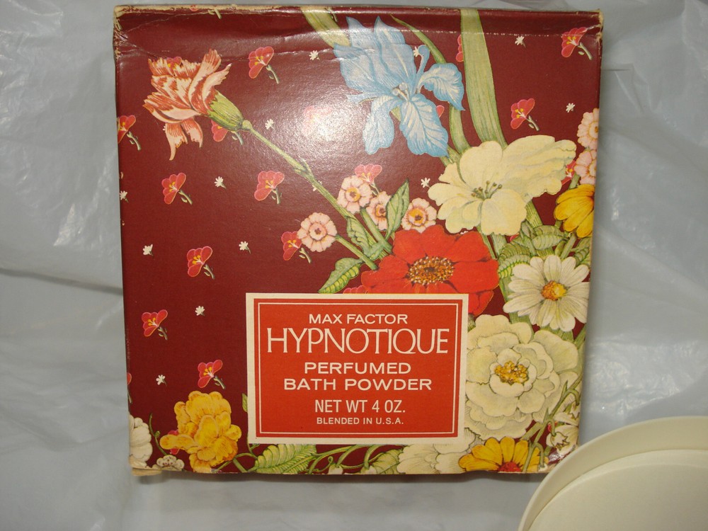 Vintage HYPNOTIQUE Perfumed Bath Powder 4 oz Max Factor Sealed
