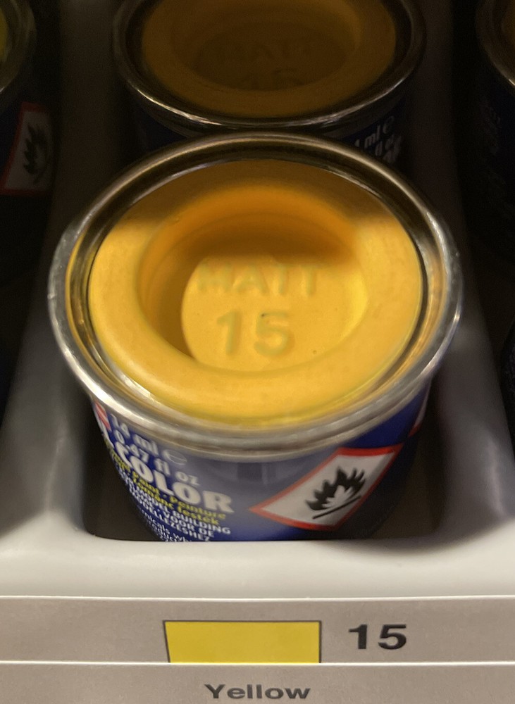 Yellow Matt Enamel Paint 32115