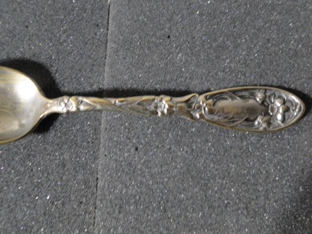 Vintage Oxford Silver Plate Co. Spoon "Narcissus" Pattern (1908) Teaspoon 6"