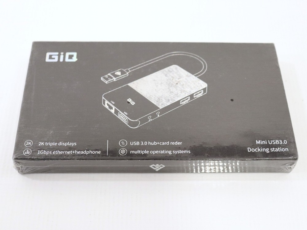 GiQ 2K Triple Display Mini USB 3.0 Docking Station