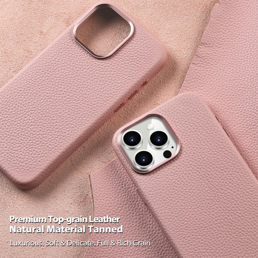 Belemay Leather Case Compatible with iPhone 13 Pro - MagSafe Compatible - Premiu