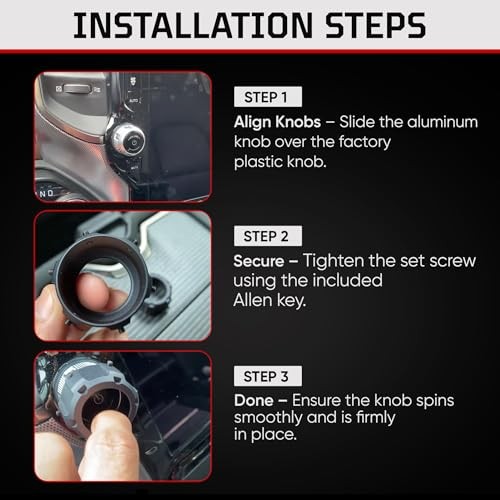 Radio Knobs Compatible with 2019–2025 RAM Trucks (12.0" Touchscreen Only) |