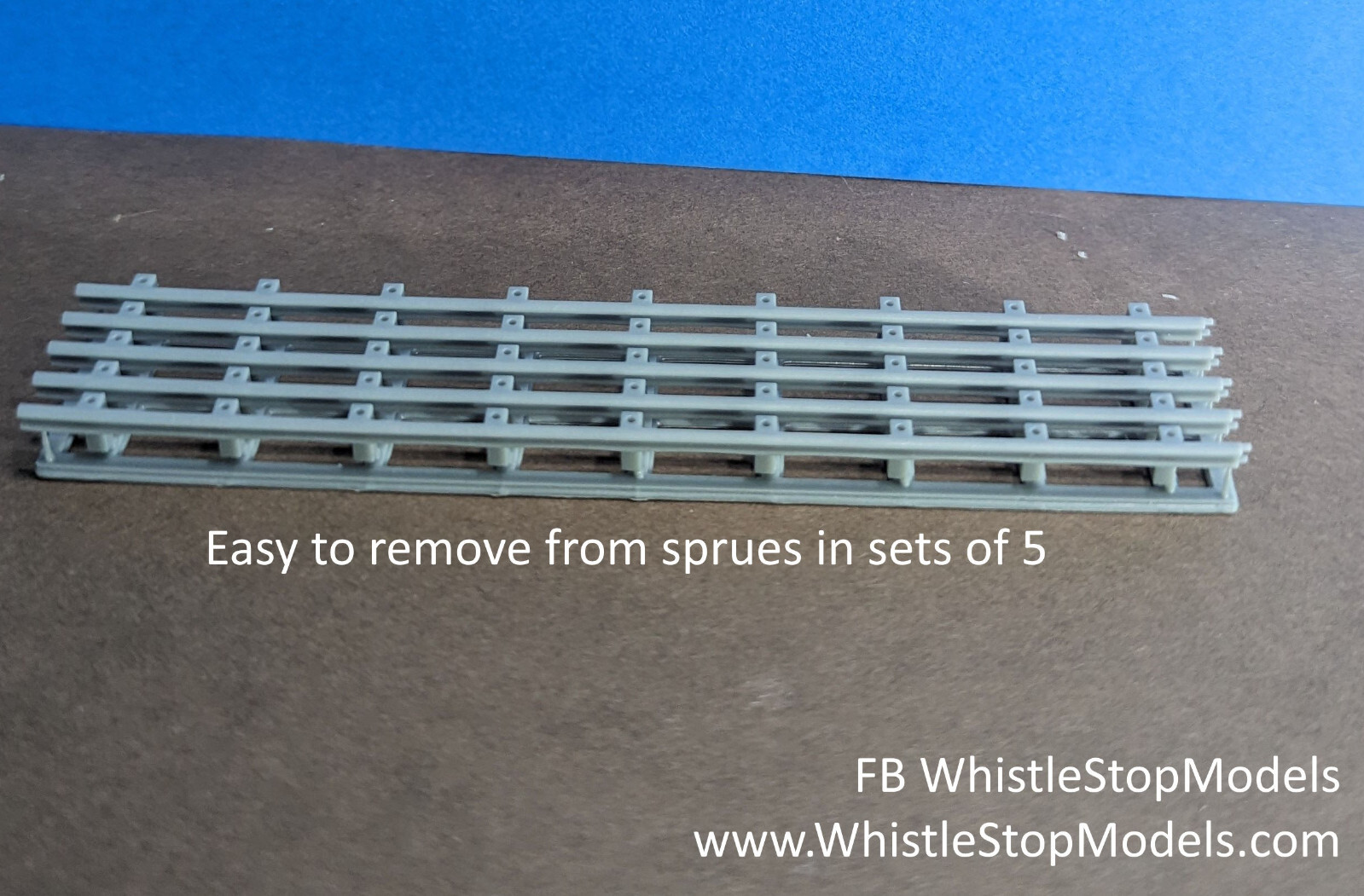 HO Scale Road Guardrail 25 inches, Easy to Install (New Longer design) HO1013