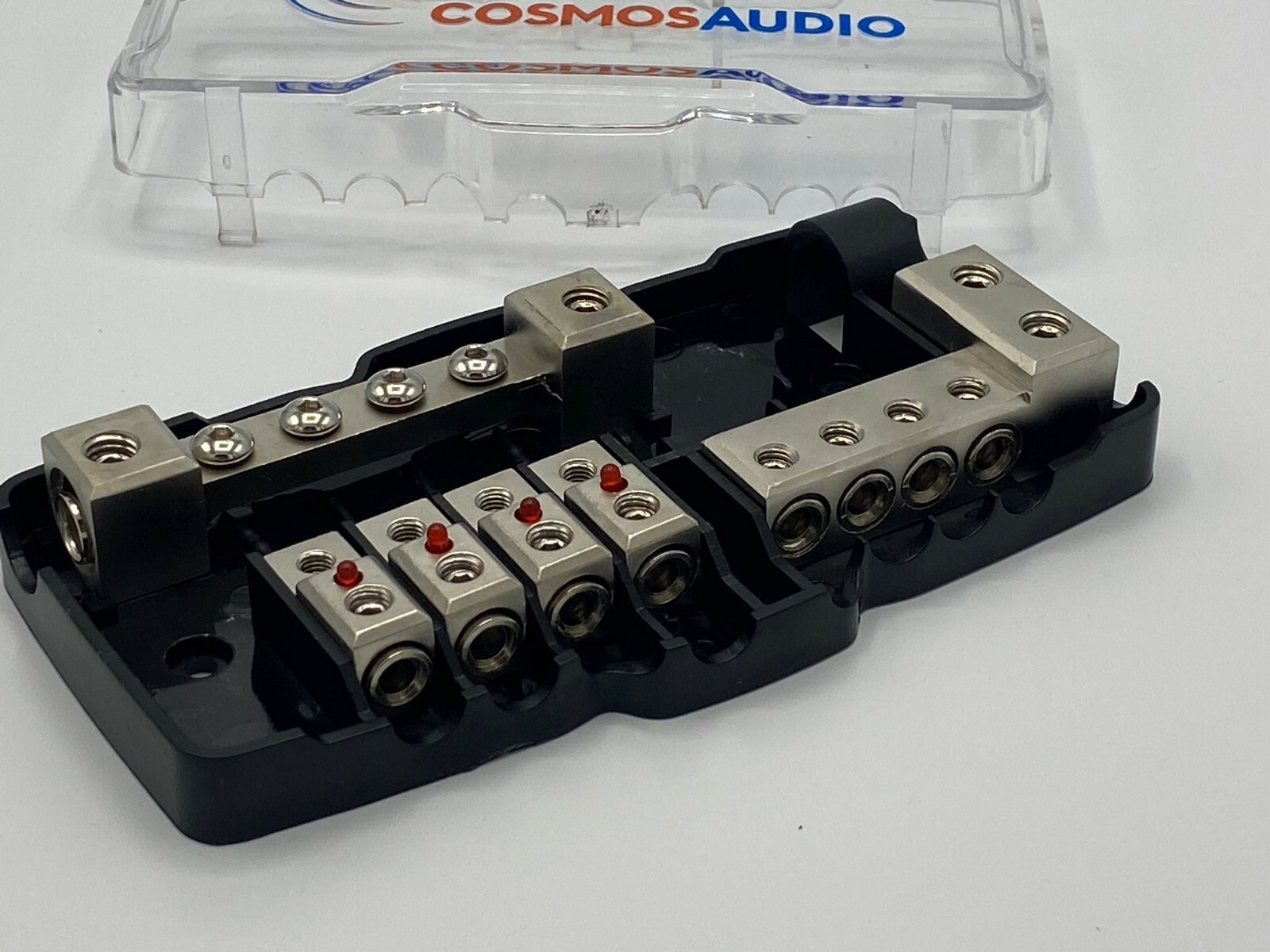 COSMOS AUDIO FUSED DISTRIBUTION BLOCK 0/4 AWG IN AND 4/8 AWG OUT