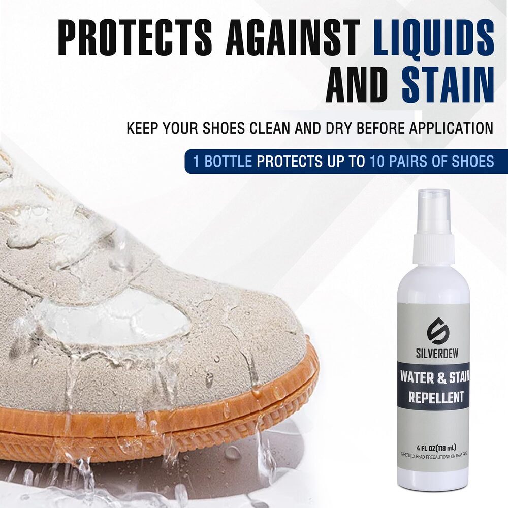 7PIECE Shoe Cleaning Kit w/2 Bottles Shoe Cleaner 2 Brushes Deodorizer Protector