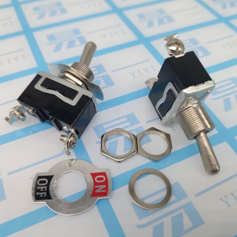 5 Pack Heavy Duty Toggle Switch with Waterproof Covers - 15A 250V Capacity US