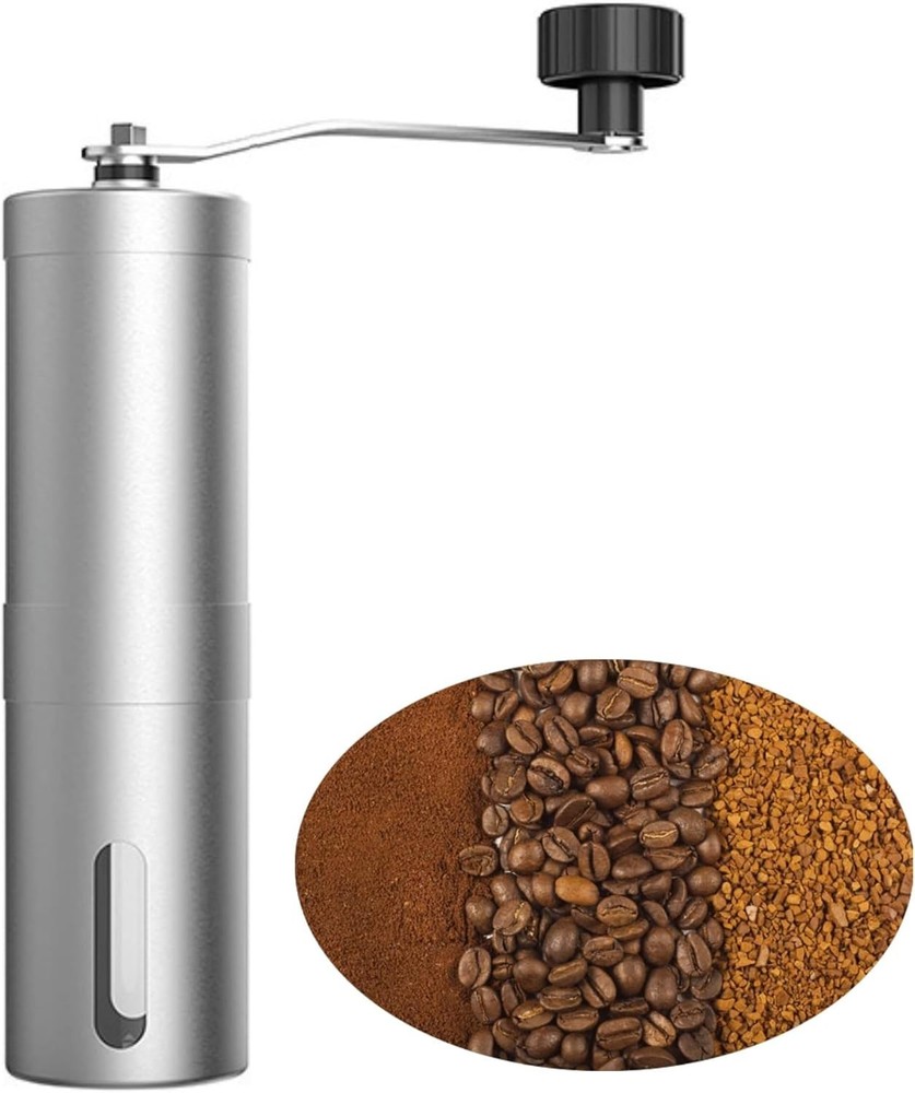 Manual Coffee Grinder, Multi Adjustable Settings, Portable Hand Coffee Grinde...