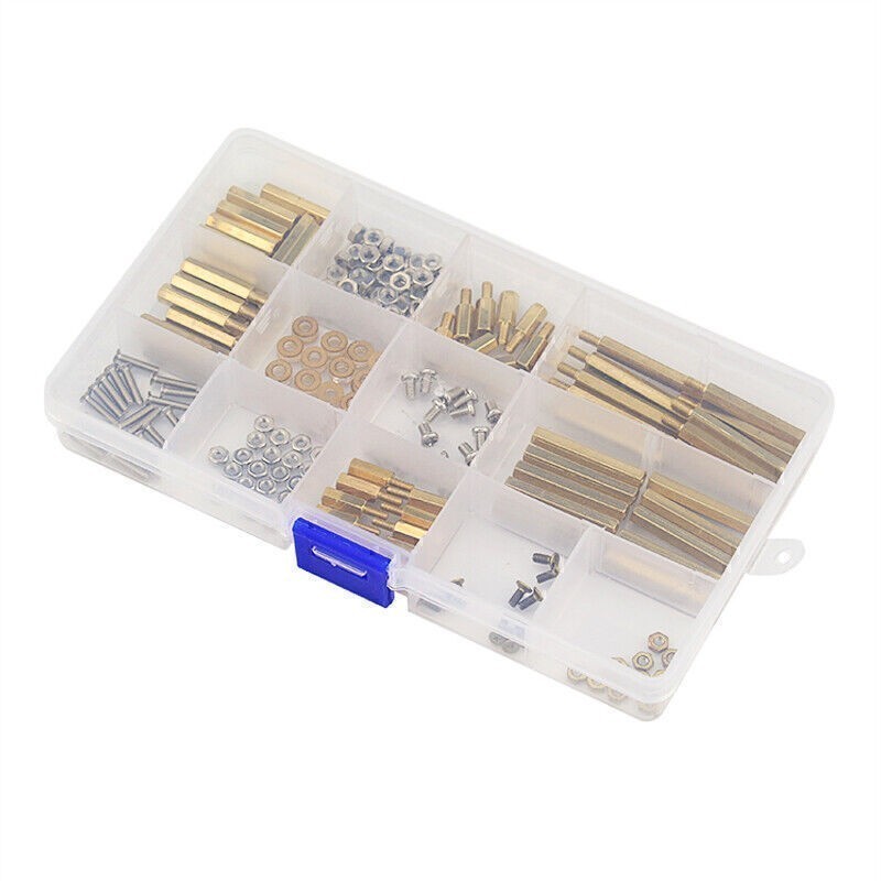Durable Stainless Brass Screws Kit M2.5 M3 Nuts for Raspberry Pi 4 Model B/3B+