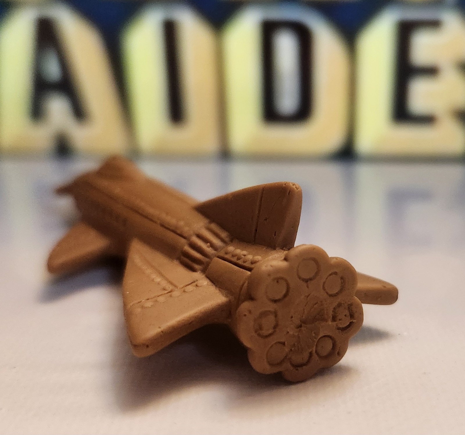 Diener Space Raiders Altair 2 Brown Eraser Vintage 70s Rocket