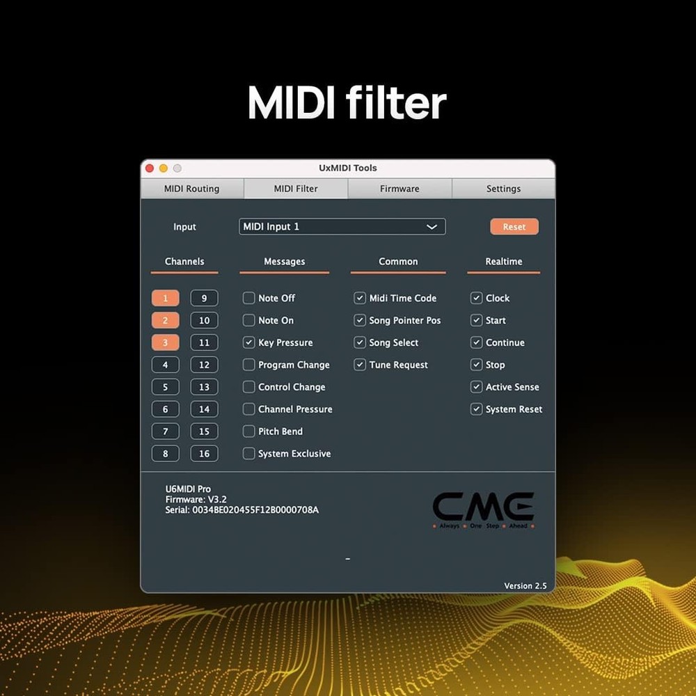 CME U6MIDI Pro - MIDI Interface with Router, Mapper, and Filter -...