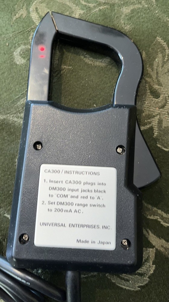VTG Universal Enterprises Clamp On Current Probe Accessory W/ Case & OpBook