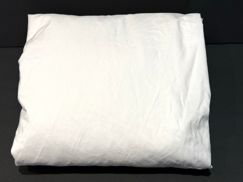 LL Bean Queen Fitted White Sheet Percale Excellent Condition!