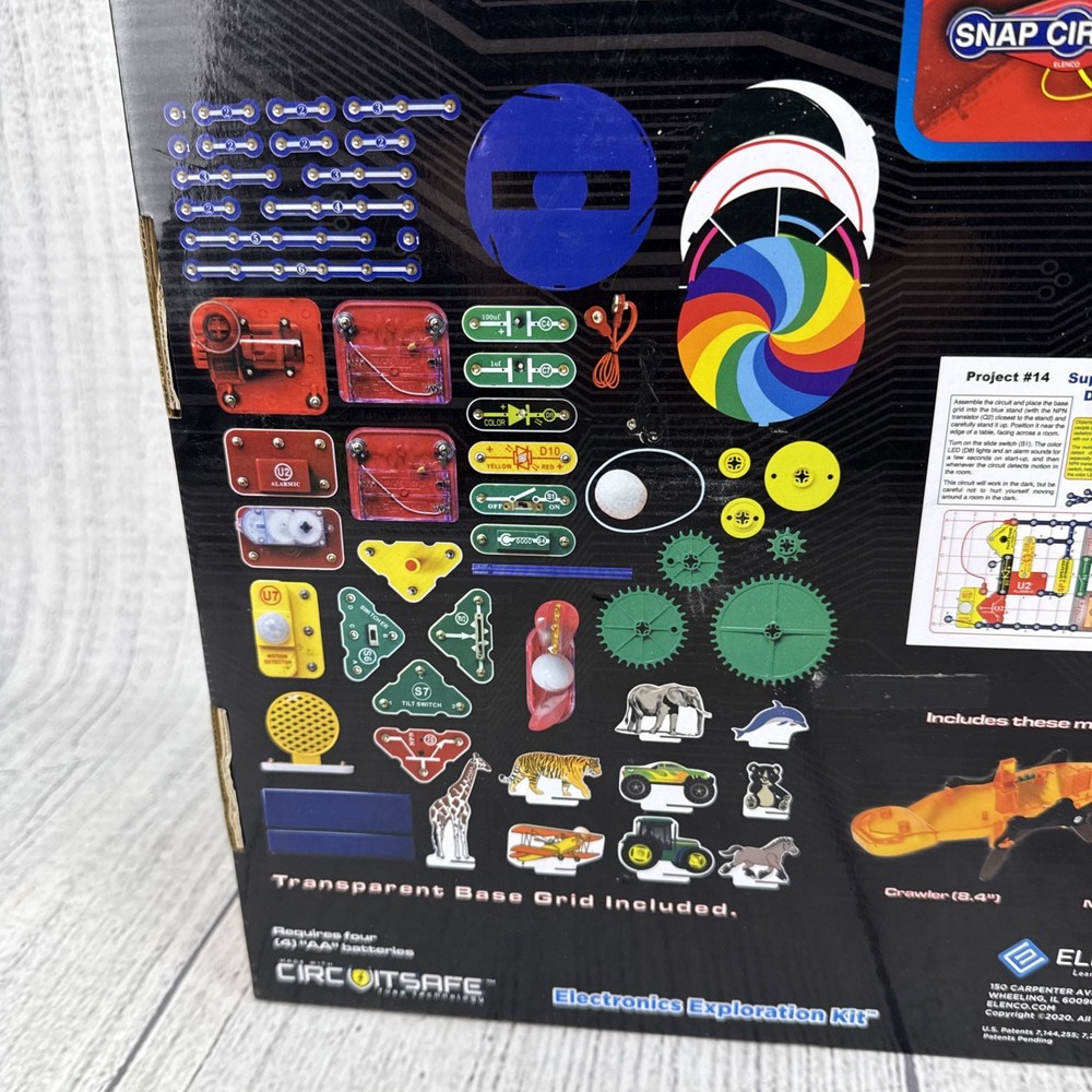 NIB Snap Circuits Large Multi Color Science Kit 165 Projects STEM Learning Fun
