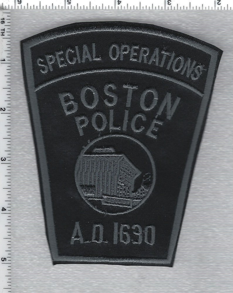 Boston Police Special Operations  (Massachusetts) 3rd Issue Subdued Patch