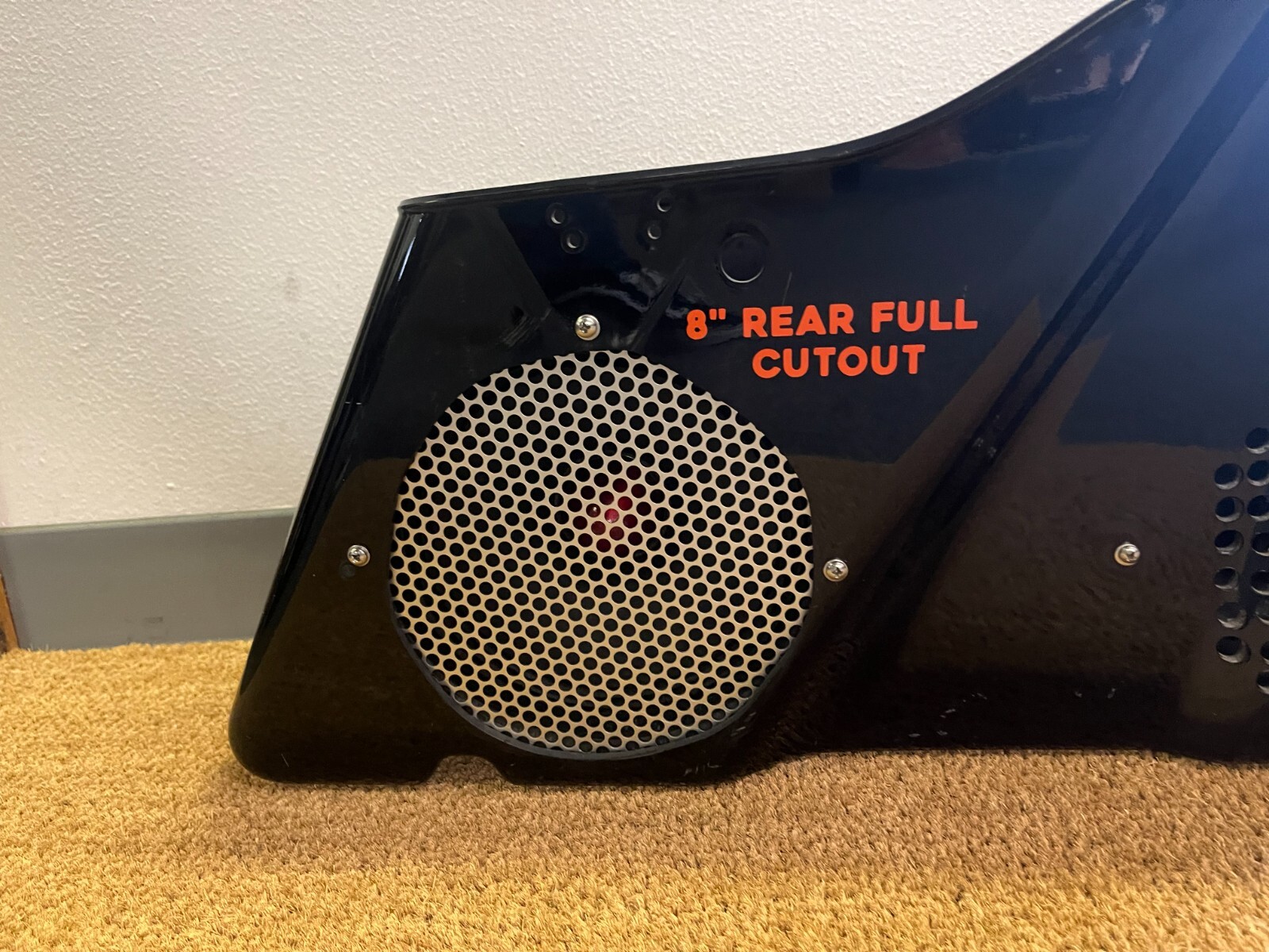 8" Rear Harley Saddlebag Speaker Mounting Ring Adapters w/GRILLS 2014-2023