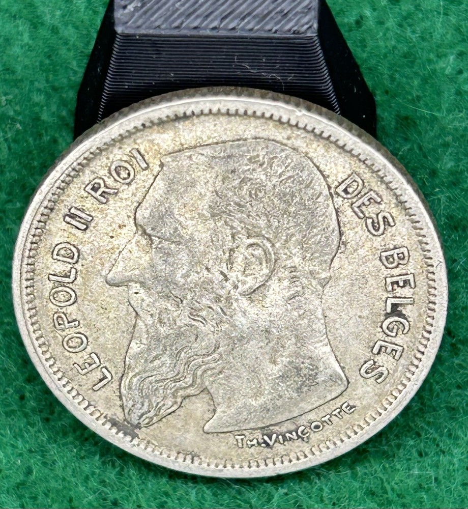 1909 Belgium Silver 2 Francs